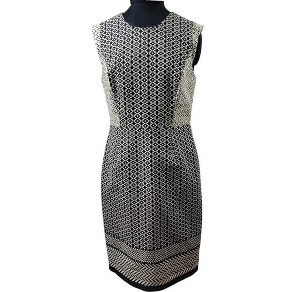 🖤 J. Crew Geometric Print Sleeveless Dress | Size 8 - Picture 2 of 11